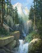 George Kovach 956 "Mountain & Waterfall"