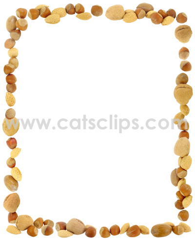 Nuts border from www.catsclips.com