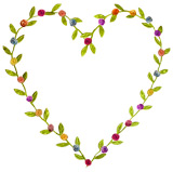 ribbon rose heart border