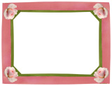 rose ribbon border