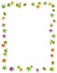 japanese maple leaves animated gif border from catsclips.com