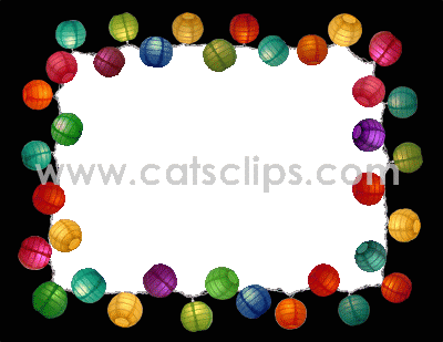 party lights animated gif border