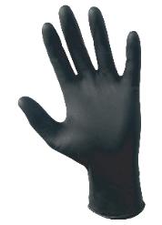 Black nitrile gloves