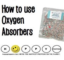 How to use Oxygen Absorbers for food storage