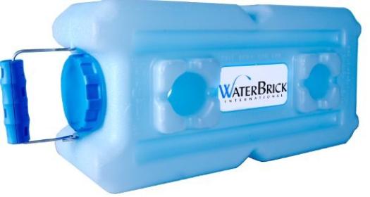 Water brick storage idea