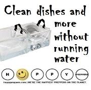 How to clean without running water