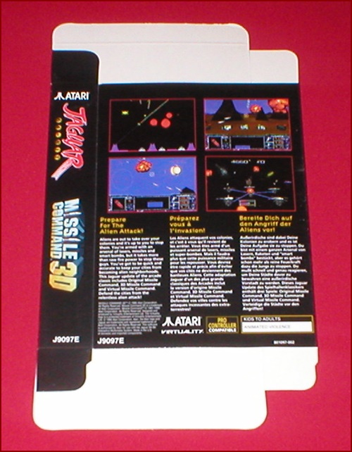 Missile Command 3D Original Empty Box Only for Atari Jaguar Game