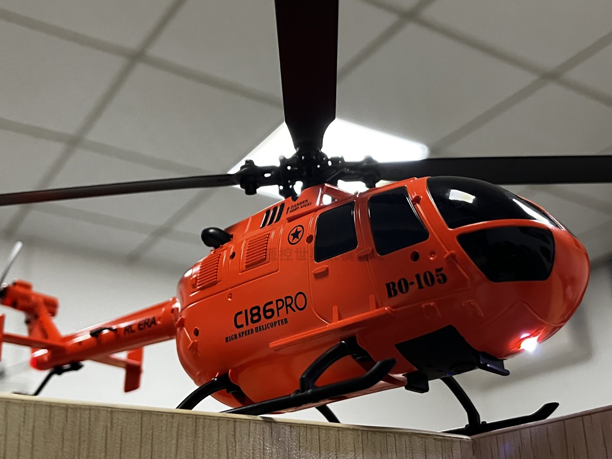 Bo 105 RC Scale Helicopter, RC Helicopter For Beginner. one-key take-off, one-key landing