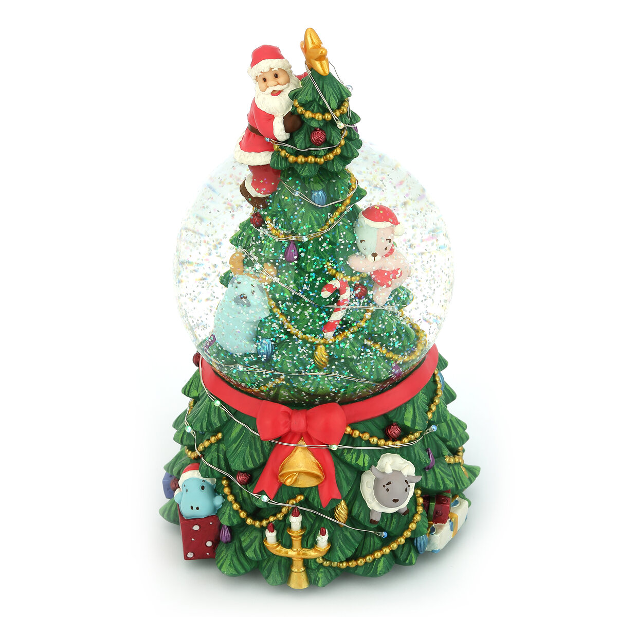 Christmas Cute Fun Fantasy Carnival - Warm White Light Christmas Musical Water Globe