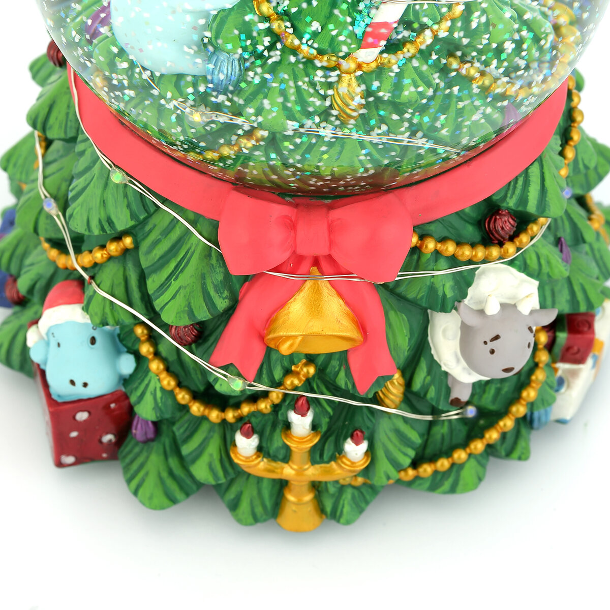 Christmas Cute Fun Fantasy Carnival - Warm White Light Christmas Musical Water Globe