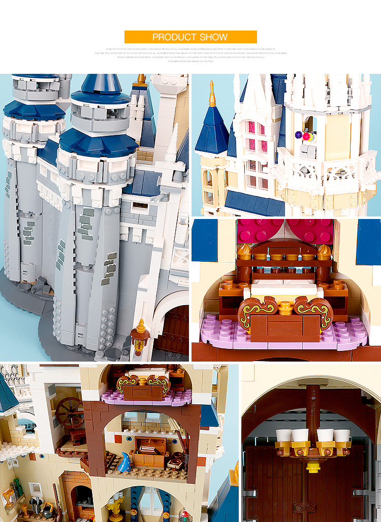 Custom Dream Castle Compatible Building Bricks Toy Set 4160 Pieces