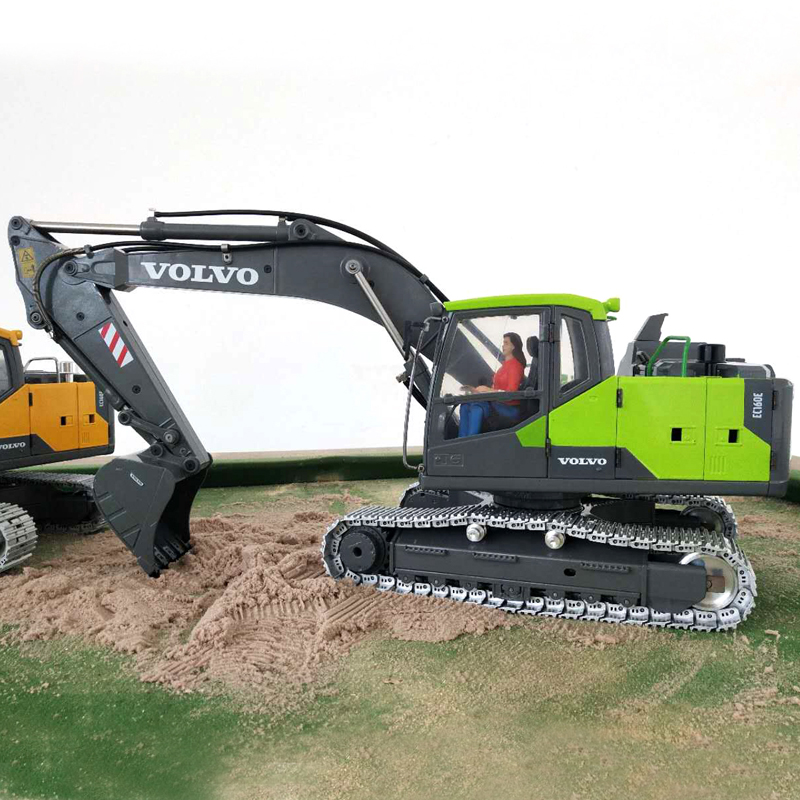 Full Metal RC Hydraulic Excavator Volvo EC160E Crawler Excavator 1/14 Scale Mode