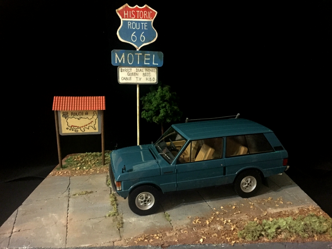Route 66 Diecast Car show, 1/18 scale model car Diorama, 1/24 scale Die-cast model car Diorama, scale model car Collect Collection..