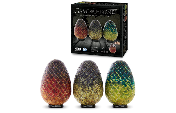 Cubicfun 3D Puzzle Toys/Games E1627h, HBO Game Of Thrones Dragon Eggs 3D Puzzle Kits.