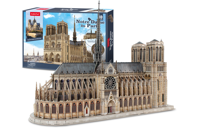 bâtiment scies sauteuses 293 pièces CUBICFUN 3D PUZZLE MC260H Notre Dame de Paris 