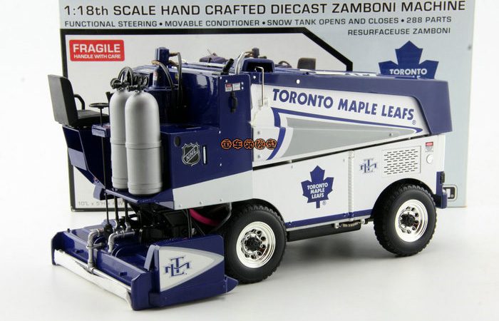 1/18 Scale Model Motor City Classics Ice resurfacing machine Diecast Model, NHL Zamboni Machine Diecast Car, Zamboni 500 Series.