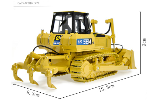 1/35 Scale Model SEM Machinery SEM-822 Bulldozer Diecast Model, Zinc Alloy Model Toy.