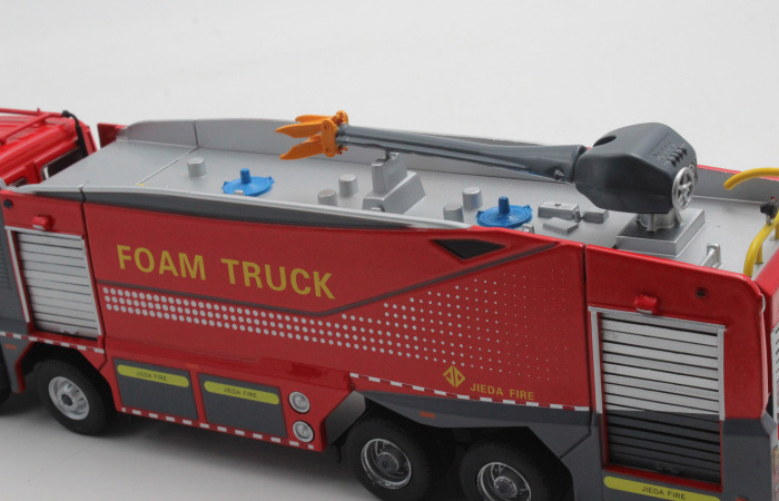 Scale Model, 1/50 Scale BENZ ACTROS Foam Truck Diecast Model, Fire truck Static model, Rescue Truck finished model, Foam Truck display model.