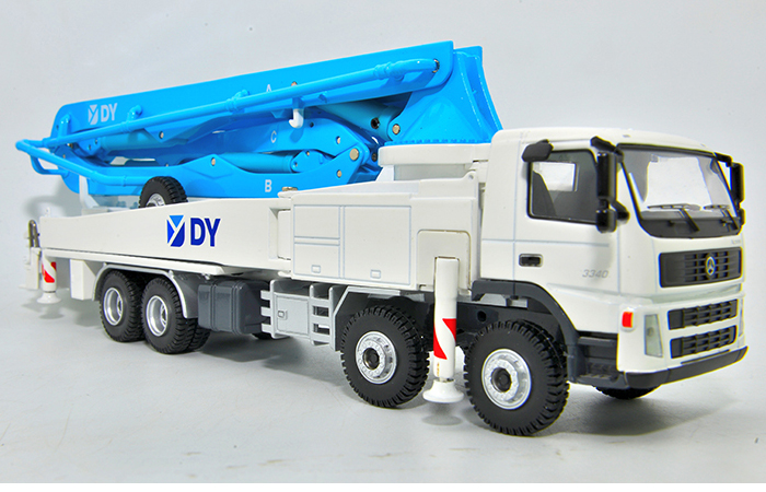 1/50 Scale Model DY Benz Actros-3340 Concrete Pump Truck, Engineering Machinery Diecast Model.