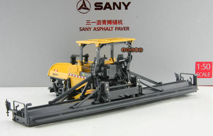 1/50 Scale Model SANY Asphalt Paver Original Diecast Model, Construction Machinery, Construction vehicles, Static Model, Finished model.