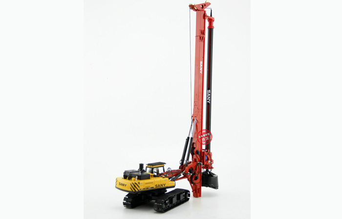 Scale Model, 1/50 Scale SANY SR280R Rotary Drilling Rig Diecast Model, Construction Machinery Static model, Rescue Truck finished model, display model.