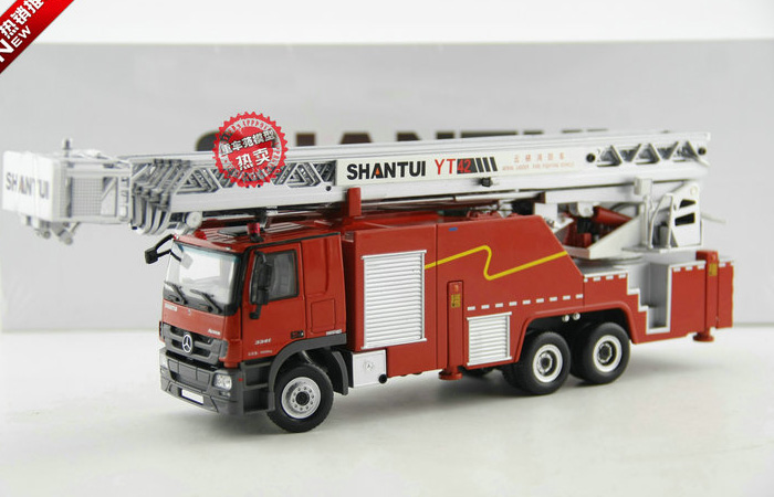 1/50 Ladder truck Scale Model, Shantui YT42 Benz ACTRO Aerial ladder Fighting Vehicl Original Diecast Model truck, Ladder Fire truck Toy
.