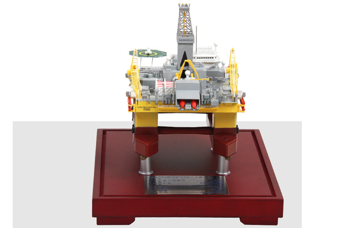 1/700 Scale Model COSL Prospector Deepwater Semi-Submersible Drilling Platform Diecast Model.