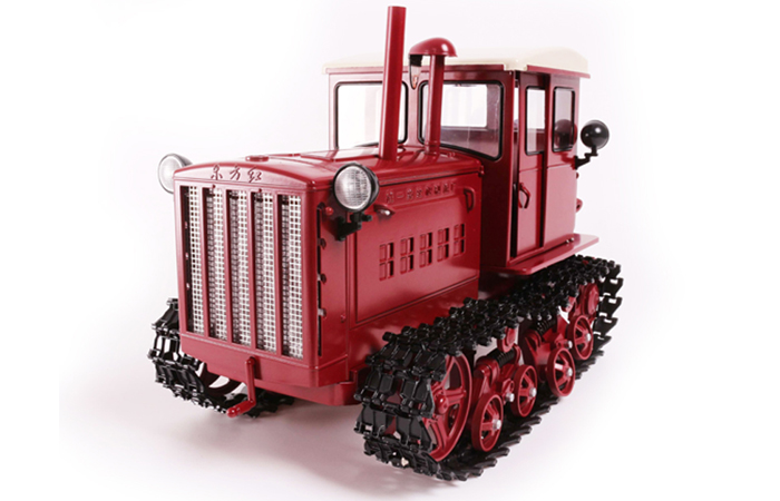 Original Diecast Model Crawler Tractor, Metal Scale Model Tractor For sale.