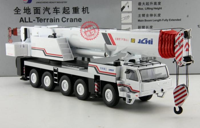 1/50 Scale QY160E Mobile Crane Diecast Model, Construction Machinery, Construction vehicles, crane truck, lifting crane, Scale Model.
