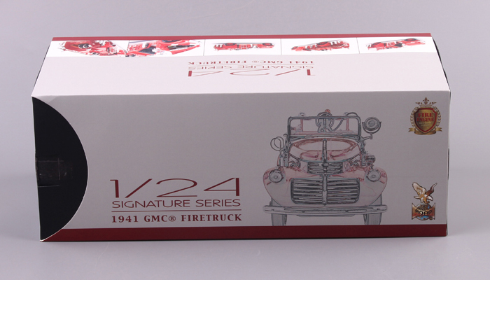 1/24 Scale Truck Diecast Model Lucky-Diecast 20068, 1941 GMC FIRE TRUCK FIRE ENGINE Collection.