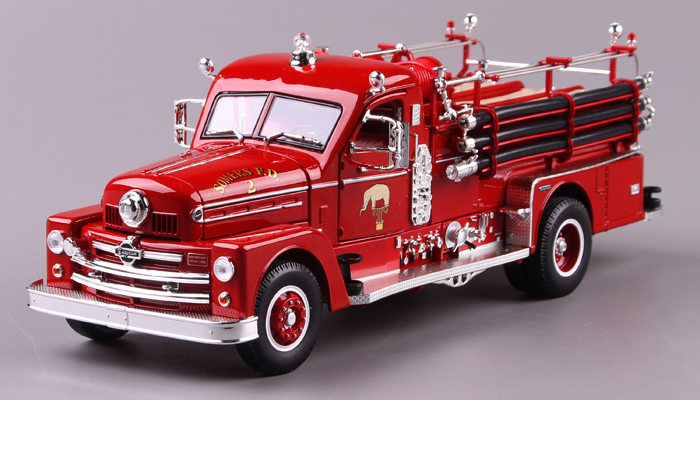 1/24 Scale Truck Diecast Model Lucky-Diecast 20168, 1958 SEAGRAVE MODEL 750 Fire Engine Collection.
