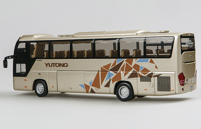 1/24 Scale Model YuTong Buses ZK6118H2Y Original Diecast Model Bus, Metal Scale Model Car, Gifts, Toys, Collectibles, Display Model, Static Model.