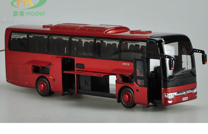 1/24 Scale Model YuTong Buses ZK6122H9 Original Diecast Model Bus, Metal Scale Model Car, Gifts, Toys, Collectibles, Display Model, Static Model.