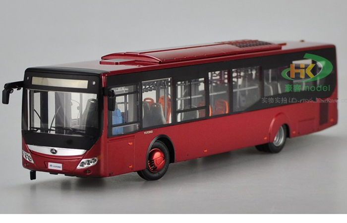 1/24 Scale Model YuTong Buses ZK6128 Original Diecast Model Bus, Metal Scale Model Car, Gifts, Toys, Collectibles, Display Model, Static Model.