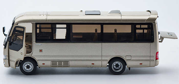 1/32 Scale Model YuTong Business Vehicle T7 Original Diecast Model Bus, Metal Scale Model Car,  Gifts, Toys, Collectibles, Display Model, Static Model.