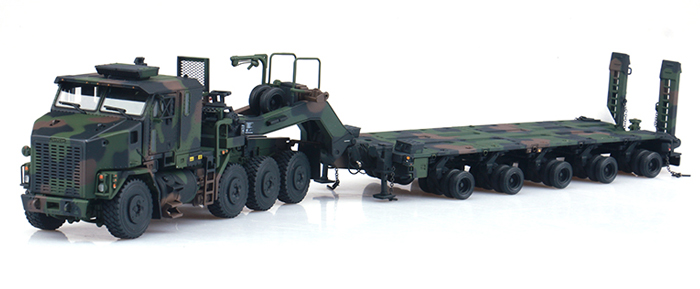 Oshkosh HET M1070 A1 with M1000 trailer Diecast Model, Scale Model, military models, oshkosh military trucks, military vehicles, heavy truck, tactical trucks