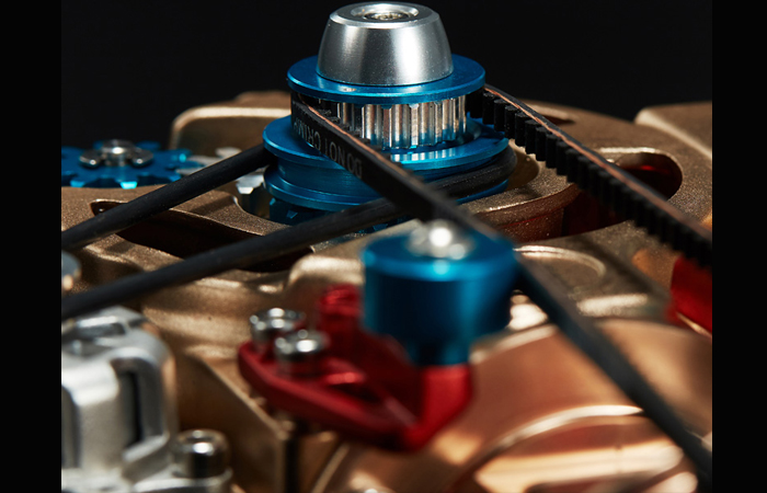 DIY Single OverHead Camshaft Engine Metal Model Kits, Scale Model Educational toys.