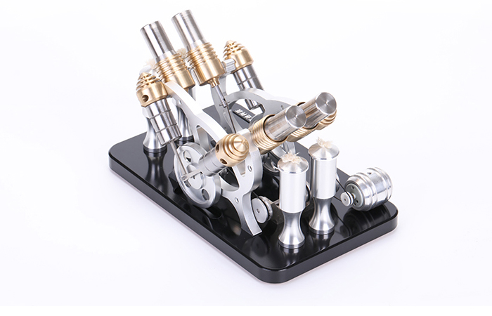 Engine Model, Four-Cylinder Stirling Engine With Generator, Fun toys, Educational toys.