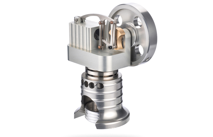 Engine Model, Stirling Engine With Generator, Vertical All-Metal Stirling Engine.