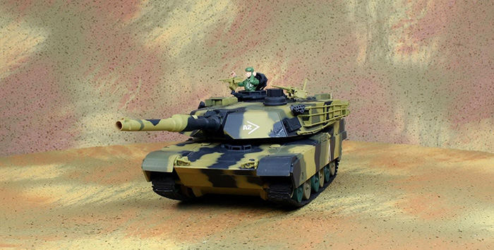 HENG-LONG Toys RC Tank 3816, USA M1A2 Abrams 1/24 Scale Model Remote control Tank, Airsoft tank,  military vehicles, radio control battle tank..
