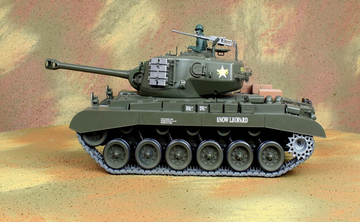 HENG-LONG Toys RC Tank 3838 WWII USA M26 Pershing Snow Leopard 1/16 Scale model Tank, airsoft tank, military vehicles, radio control battle tank.