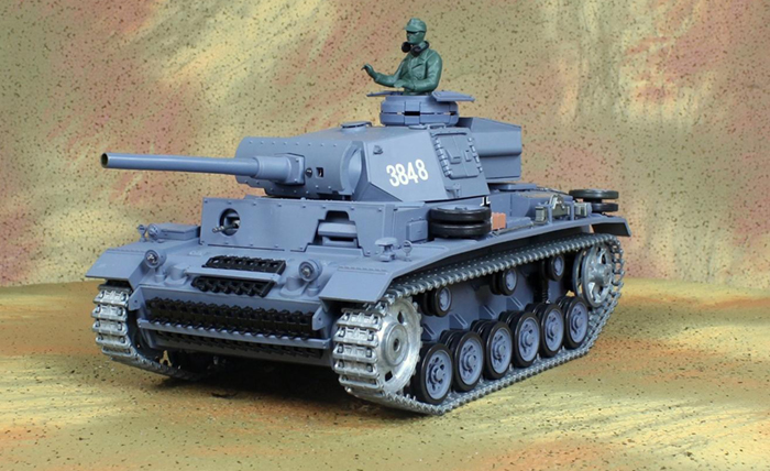 HL sostitutivi plastica superiore dello scafo per 1/16 RC 3848-1 Panzer Ⅲ Tank 