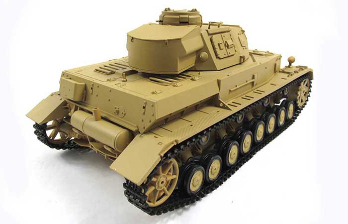 HENG-LONG Toys 3858 RC Scale Model Tank, World War II German DAK Pz.Kpfw.IV Ausf.F-1 Remote Control Tank.