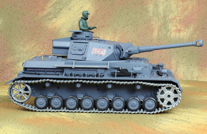 HENG-LONG Toys RC Tank 3859, World War II Germany PZKPFW.IV AUSF.F2.SD.KFZ.161-1 1/16 Scale Model  Remote control Tank, Airsoft tank.