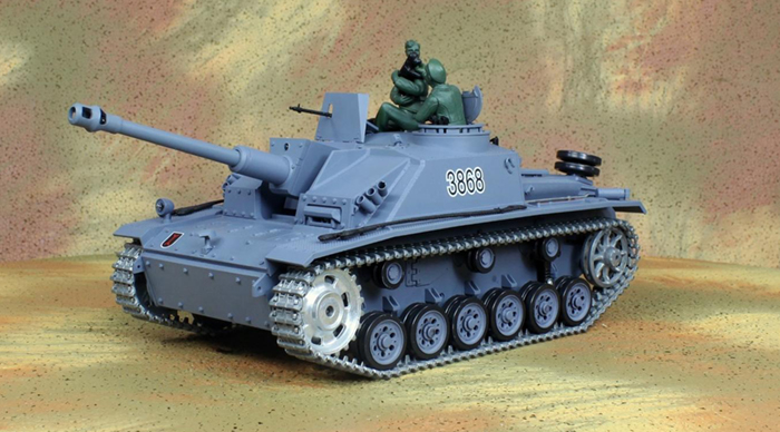 HENG-LONG Toys RC Tank 3868, World War II GERMAN STURMGESCHUTZ III AUSF.G.SD.KFZ.142/1 1/16 Scale Model Remote control Tank.