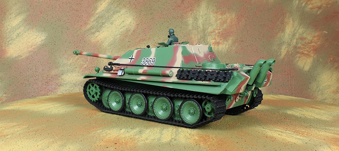 HENG-LONG Toys RC Tank 3869, World War II German Jagdpanther Tank Destroyer 1/16 Scale Model Remote control Tank, military vehicles.