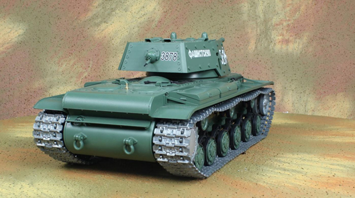 HENG-LONG Toys RC Tank 3878, World War IIRUSSIA Soviet KV-1'S Tank 1/16 Scale Model Remote control Tank, Airsoft tank, military vehicles, radio control battle tank.