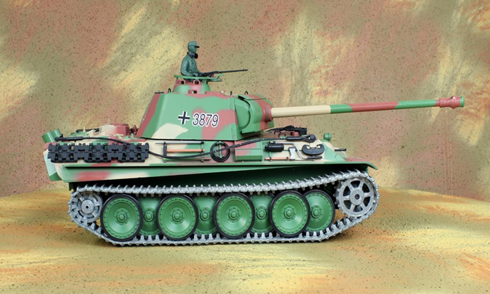 HENG-LONG Toys RC Tank 3879, World War II Germany  PANTHER TYPE G Tank 1/16 Scale Model Remote control Tank, Airsoft tank.