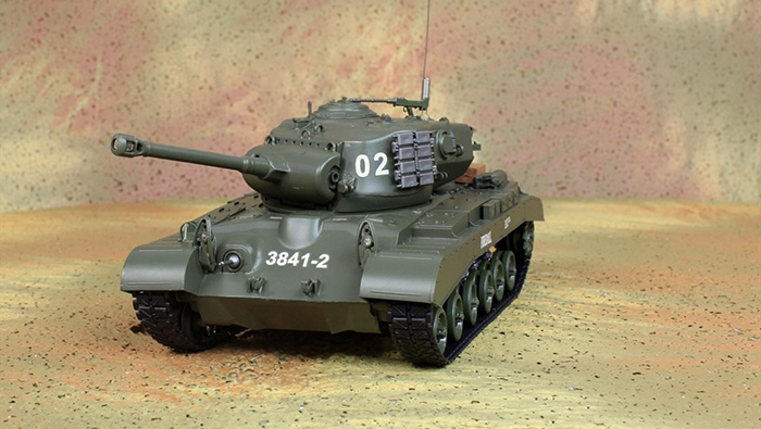 HENG-LONG Toys RC Tank 3841-2, WWII US M26 PERSHING 1/30 Scale Model Remote control Tank, Airsoft  tank, military vehicles, radio control battle tank.