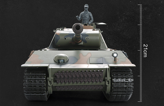 HENG-LONG Toys 3819 RC Scale Model Tank, World War II Germany Panther Remote Control Tank.